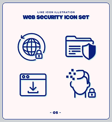 얼굴 인터넷 라인일러스트 일러스트 자물쇠 기술 세계 자료 웹 정보 암호 보호 잠금 보안 폴더 다운로드 개인정보 국내일러스트 AI파일 컨셉 안전 신체부위 파일 파일형식 벡터