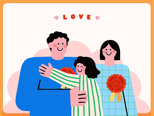 여자 기념일 남자 행복 어린이 일러스트 가족 안기 모션 포옹 성공 함께함 사랑 웃음 성인 화목 기쁨 축하 추억 어버이날 소중 카네이션 감사 가정의달 순간 국내일러스트 AI파일 꽃 감정 컨셉 관계 표정 사람 이벤트 5월 파일형식 벡터