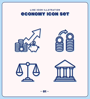 라인일러스트 일러스트 그래프 저울 금융 경제 거래 저축 성장 재산 균형 은행 투자 수익 엘리먼트 국내일러스트 AI파일 비즈니스 파일형식 벡터