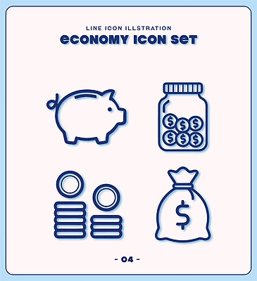 라인일러스트 일러스트 관리 금융 경제 동전 저축 돼지저금통 돈자루 부 재산 소비 투자 회계 엘리먼트 재정 국내일러스트 AI파일 돈 비즈니스 저금통 파일형식 벡터