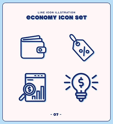 라인일러스트 일러스트 전구 통계 그래프 아이디어 경제 꼬리표 정보 지갑 재산 소비 가격표 엘리먼트 국내일러스트 AI파일 컨셉 금융 라벨 파일형식 벡터