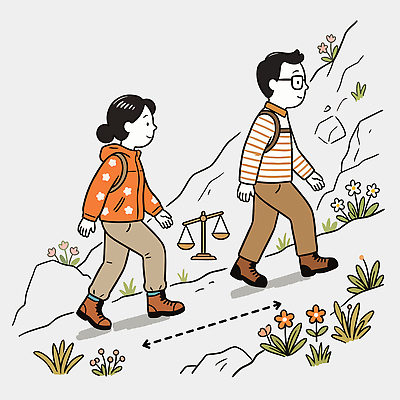 옷 꽃 일러스트 배낭 모션 자연 산 저울 사람 풍경 걷기 줄무늬 등산 하이킹 균형 오르기 산행 산길 국내일러스트 AI파일 식물 길 무늬 가방 레저 트래킹 생태계 파일형식 벡터