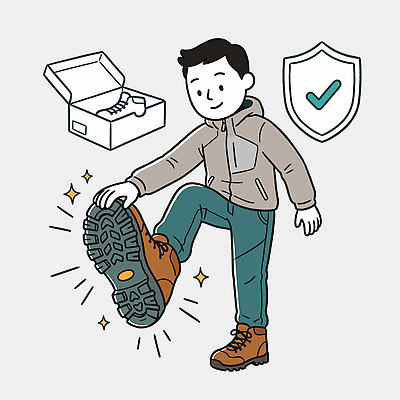 남자 신발 일러스트 발 안전 사람 상자 운동 등산 보호 편안함 등산화 산행 신발상자 착용 스타일 액티비티 국내일러스트 AI파일 컨셉 건강 신체부위 트래킹 감각 등산용품 파일형식 벡터