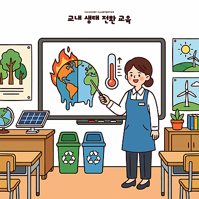 식물 직업 교육 학교 모션 자연 날씨 사람 변화 그린에너지 보호 친환경 기후변화 파일형식 벡터 여자 교실 교사 수업 환경 지구 재활용 칠판 그림 지구온난화 나무 태양에너지 쓰레기통 에너지 도구 설명 자연보호 일러스트 국내일러스트 AI파일 생태