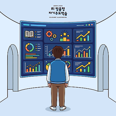학생 교육 남자 컨셉 사람 학습 파일형식 벡터 자료 디지털 스크린 그래프 방 정보 분석 기술 소프트웨어 설계 실험 통계 일러스트 국내일러스트 AI파일 자기주도학습 AI_인공지능 남학생