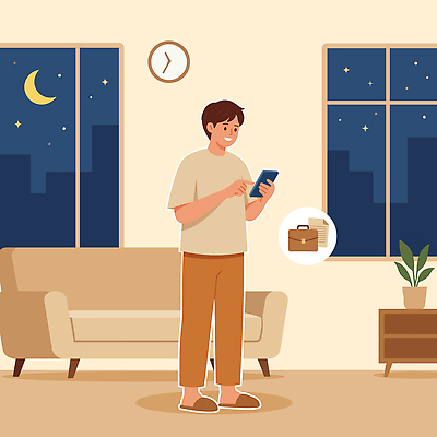 남자 별 거실 일러스트 창문 밤하늘 책장 사람 스마트폰 소파 기계 방 달 저녁 편안함 서비스 민원 국내일러스트 AI파일 자연요소 가구 의자 하늘 핸드폰 스마트기기 감각 밤 야간 요청 신고 파일형식 벡터