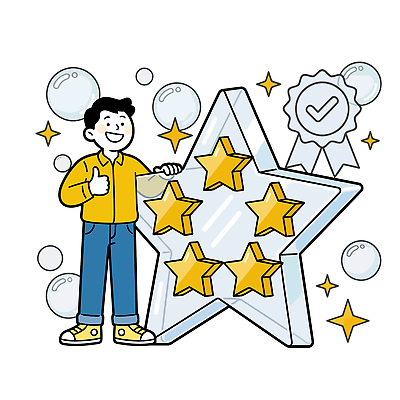 남자 별 상징 일러스트 표시 성공 기념 웃음 결과 따봉 순위 평가 리뷰 인증 자랑 자부심 표식 국내일러스트 AI파일 자연요소 컨셉 표정 사람 최고 파일형식 벡터