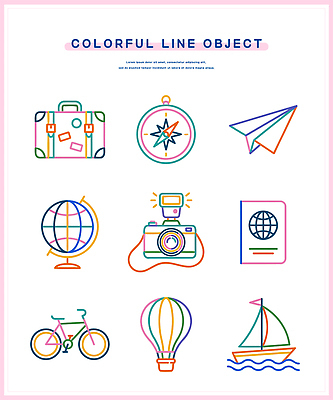 바다 여행 일러스트 항해 지구본 카메라 여행가방 자전거 탐험 도전 열기구 배 나침반 종이비행기 여행용품 여권 국내일러스트 AI파일 가방 항공교통 전자제품 바이크 오브젝트 종이접기 선박 파일형식 벡터