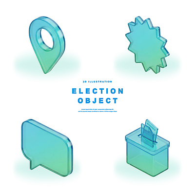 도형 PSD 아이콘 말풍선 3D아이콘 3D 정보 투표 선거 오브젝트 위치 투표용지 투표함 GPS 민주주의 디지털합성 파일형식