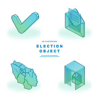 PSD 아이콘 지도 3D아이콘 선택 투표 선거 투표용지 투표소 지방선거 컨셉 민주주의 파일형식