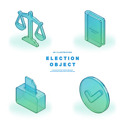 PSD 아이콘 저울 3D아이콘 선택 투표 선거 민주주의 법 투표용지 투표함 시민 법전 정치 참여 컨셉 책 국민 파일형식