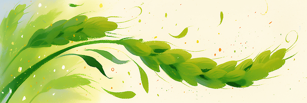 JPG 식물 백그라운드 잎 채소 일러스트 자연 하늘 연두색 농작물 환경 청보리 청보리밭 국내일러스트 AI일러스트 AI콘텐츠 밭 농업 초록색 생태계 보리 파일형식