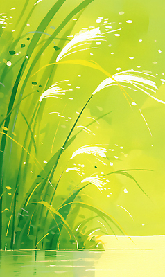 JPG 식물 백그라운드 잎 일러스트 자연 하늘 바람 풍경 연두색 물 여름 빛 환경 청보리 청보리밭 국내일러스트 AI일러스트 AI콘텐츠 자연요소 계절 밭 날씨 초록색 생태계 보리 파일형식