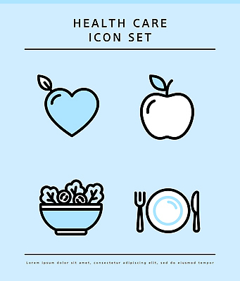 접시 음식 다이어트 채소 과일 일러스트 건강 관리 식사 샐러드 하트 사과 심볼 영양 국내일러스트 AI파일 모양 식기 파일형식 벡터