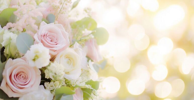 JPG 식물 편집이미지 꽃잎 꽃 꽃다발 결혼식 이벤트 빛 장미 편집실사 AI컴퓨터그래픽 AI콘텐츠 결혼 CG 파일형식