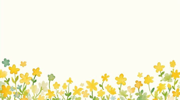 JPG 식물 꽃 백그라운드 일러스트 자연 수채화 노란색 국내일러스트 AI일러스트 AI콘텐츠 컬러 생태계 파일형식