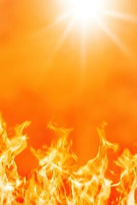 JPG 편집이미지 하늘 불 불꽃 여름 빛 햇빛 태양 뜨거움 더위 이미지편집 AI컴퓨터그래픽 AI콘텐츠 자연요소 계절 날씨 파일형식