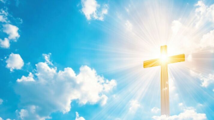 JPG 구름 편집이미지 기독교 종교 상징 십자가 자연 하늘 빛 햇빛 태양 평화 믿음 천주교 이미지편집 AI컴퓨터그래픽 AI콘텐츠 자연요소 감정 컨셉 생태계 파일형식