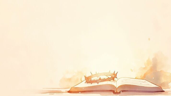 JPG 기독교 종교 백그라운드 일러스트 책 성경 기도 가시면류관 국내일러스트 AI일러스트 AI콘텐츠 종교용품 파일형식