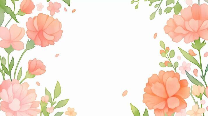 JPG 식물 꽃잎 꽃 잎 일러스트 봄꽃 프레임 국내일러스트 AI일러스트 AI콘텐츠 봄 파일형식