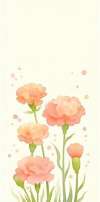 JPG 식물 꽃 분홍색 백그라운드 일러스트 봄꽃 수채화 카네이션 국내일러스트 AI일러스트 AI콘텐츠 컬러 봄 파일형식