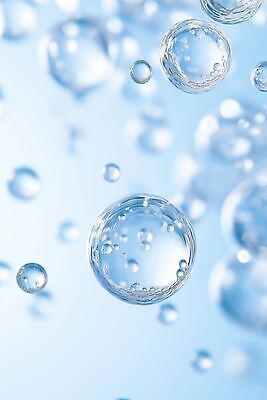 JPG 편집이미지 백그라운드 공중 물 청결 방울 물방울 투명 수분 버블 이미지편집 AI컴퓨터그래픽 AI콘텐츠 자연요소 장식 위생 파일형식