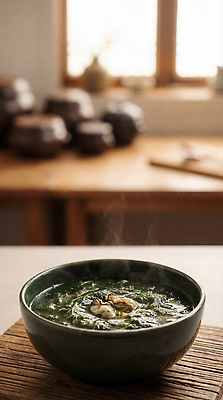 JPG 편집이미지 그릇 음식 한국 건강 요리 주방 식사 굴 연기 해산물 국 국물 매생이 매생이국밥 편집실사 AI포토 AI콘텐츠 식기 아시아 어패류 해조류 CG 국밥 파일형식