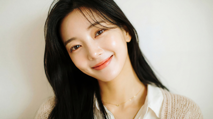 JPG 편집이미지 긴머리 응시 여자 얼굴 한명 미소 의료성형뷰티 편집실사 AI인물포토 AI콘텐츠 1 헤어스타일 시선 표정 사람 신체부위 CG 파일형식 AI포토
