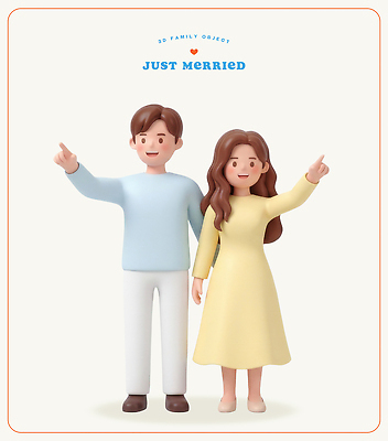 PSD 편집이미지 손 커플 행복 포즈 결혼 가족 신혼부부 함께함 사랑 미소 두명 편집3D 부부 감정 컨셉 관계 표정 사람 이벤트 신체부위 3D 신혼 파일형식