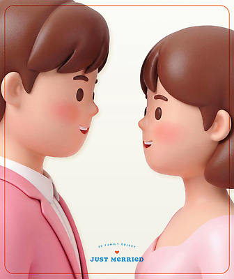 PSD 편집이미지 커플 행복 얼굴 결혼 신혼부부 남편 사랑 웃음 기쁨 아내 교감 편집3D 부부 감정 관계 표정 이벤트 신체부위 3D 신혼 파일형식