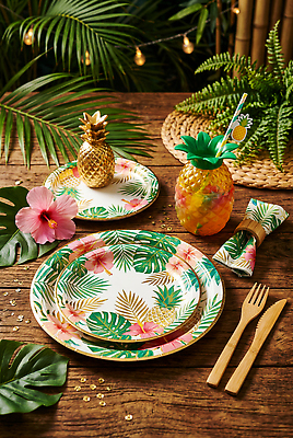 JPG 나무 식물 편집이미지 접시 꽃 음료 과일 장식 여름 파티 생일 과일주스 상차림 열대식물 핸드타올 편집실사 AI포토 AI콘텐츠 식기 계절 기념일 이벤트 수건 주스 CG 파일형식