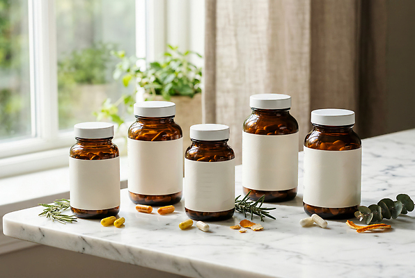 JPG 식물 편집이미지 자연 건강 라벨 약재 약병 창가 편집실사 AI포토 AI콘텐츠 창문 프레임 약 병 CG 생태계 파일형식