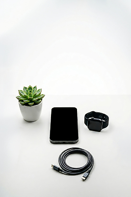 JPG 식물 편집이미지 기술 전자제품 스마트폰 스마트워치 편집실사 AI컴퓨터그래픽 AI콘텐츠 핸드폰 스마트기기 CG 웨어러블 파일형식