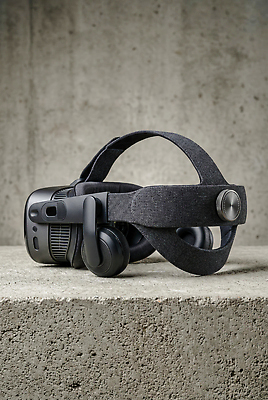 JPG 편집이미지 기술 헤드셋 장비 게임 체험 콘크리트 가상현실 편집실사 AI포토 AI콘텐츠 음향기기 컨셉 놀이 헤드폰 CG 파일형식