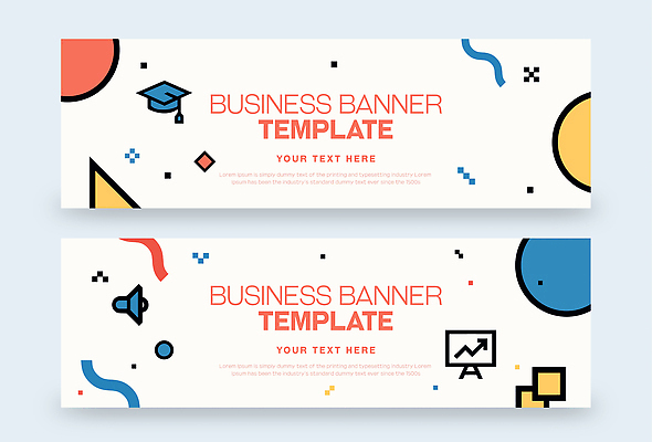도형 템플릿 디자인 배너 배너템플릿 비즈니스 텍스트 알림 마케팅 AI파일 파일형식 벡터