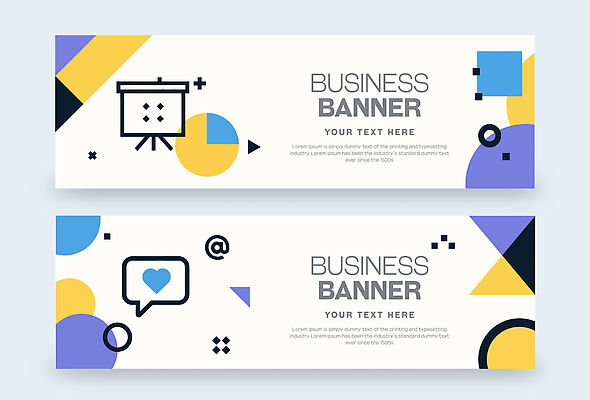 도형 템플릿 디자인 배너 배너템플릿 비즈니스 텍스트 그래픽 정보 프레젠테이션 모던 AI파일 파일형식 벡터
