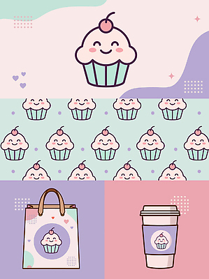 디자인 행복 커피 백그라운드 스티커 패턴 가방 일러스트 디저트 아이디어 장식 컵 쇼핑백 카페 빵집 상품 컵케이크 오브젝트 그림 창작 테이크아웃컵 프랜차이즈 국내일러스트 AI파일 식기 잡화 감정 음료 음식 컨셉 무늬 케이크 상점 파일형식 벡터