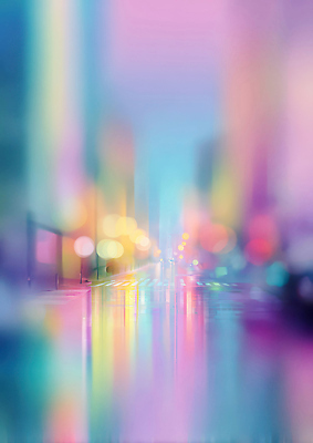 JPG 편집이미지 컬러 백그라운드 야경 자동차 거리 풍경 빛 반사 도시 혼잡 보케 대로 블러 블러효과 이미지편집 AI컴퓨터그래픽 AI콘텐츠 육상교통 밤 야간 파일형식 효과