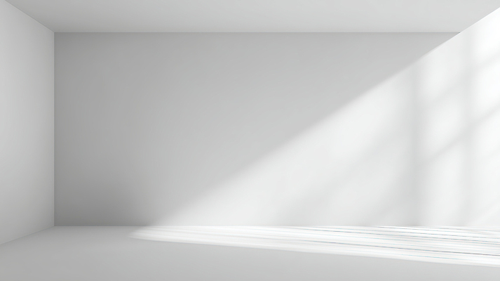 JPG 편집이미지 디자인 여유 벽 바닥 그림자 내부 빛 햇빛 공간 흰색 모던 심플 비어있는 이미지편집 AI컴퓨터그래픽 AI콘텐츠 감정 컬러 파일형식