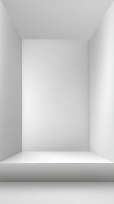 JPG 편집이미지 디자인 벽 바닥 고요 공간 무대 흰색 모던 단순화된 설치미술 이미지편집 AI컴퓨터그래픽 AI콘텐츠 컬러 파일형식
