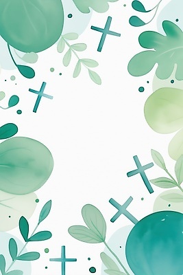 JPG 식물 백그라운드 십자가 일러스트 자연 수채화 공백 그림 청록색 카피스페이스 국내일러스트 AI일러스트 AI콘텐츠 컬러 생태계 파일형식