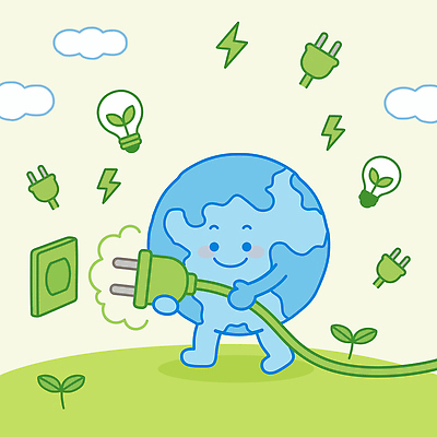 식물 지구 일러스트 전구 환경 에너지 플러그 전기에너지 연결 번개 친환경 탄소제로 국내일러스트 AI파일 날씨 파일형식 벡터