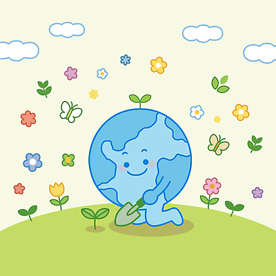 식물 꽃 지구 나비 일러스트 자연 새싹 환경 친환경 심기 탄소제로 국내일러스트 AI파일 곤충 모션 생태계 파일형식 벡터