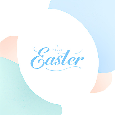 기념일 종교 컬러 컨셉 이벤트 파일형식 부활절 축하 디자인 백그라운드 파란색 축제 기독교 상징 그림 예술 PSD 국내일러스트 일러스트