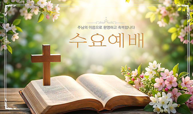 PSD 편집이미지 꽃 종교 십자가 안내 책 교회 성경 기도 예배 찬양 수요일 이미지편집 식물 종교용품 요일 파일형식
