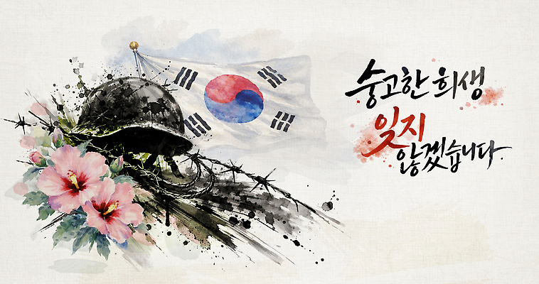 PSD 전통 기념일 꽃 문화 예술 상징 일러스트 캘리그라피 한국 평화 역사 국기 태극기 감사 전쟁 무궁화 희생 현충일 군모 국내일러스트 식물 감정 아시아 컨셉 이벤트 군용 파일형식 호국보훈의달