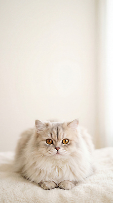 JPG 편집이미지 털 반려동물 고양이 공간 방 침대 부드러움 조용 페르시안 반려묘 편집실사 AI포토 AI콘텐츠 동물 가구 포유류 감각 CG 파일형식