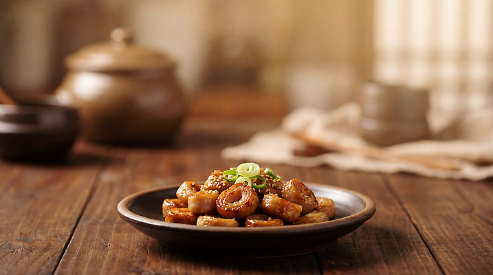 JPG 편집이미지 식기 한식 음식 돼지고기 요리 맛 안주 오브젝트 막창 막창구이 한식당 편집실사 AI포토 AI콘텐츠 컨셉 육류 식당 구이 CG 파일형식