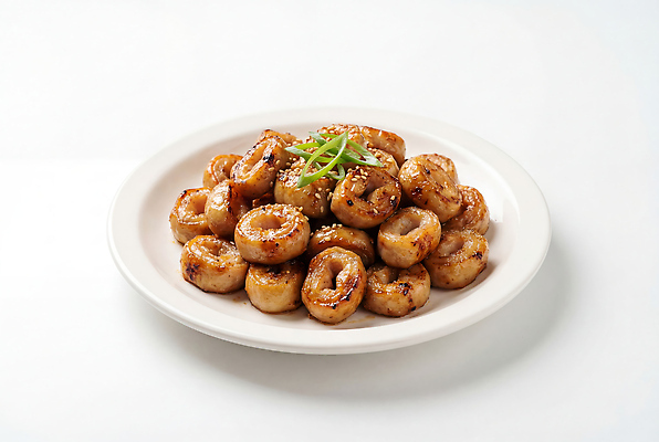 JPG 편집이미지 한식 반찬 돼지고기 요리 식사 맛 안주 깨 파 막창 막창구이 편집실사 AI포토 AI콘텐츠 음식 컨셉 채소 식재료 육류 조미료 구이 CG 파일형식