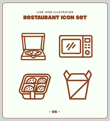 패스트푸드 서양음식 식당 가전제품 레인지 파일형식 벡터 레스토랑 음식 피자 오븐 전자레인지 요리 AI파일 엘리먼트 오브젝트 선 일러스트 국내일러스트